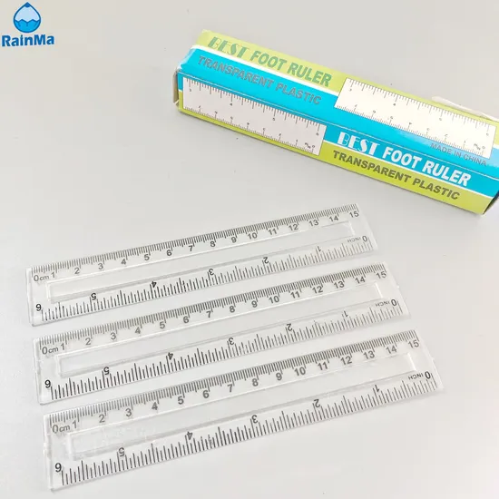 透明プラスチック文具用品透明ストレートプラスチック 30 センチメートル学校用定規